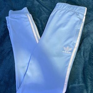 adidas baby blue track pants